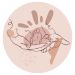 Illustration mains parents pieds bébé prestation réflexologie