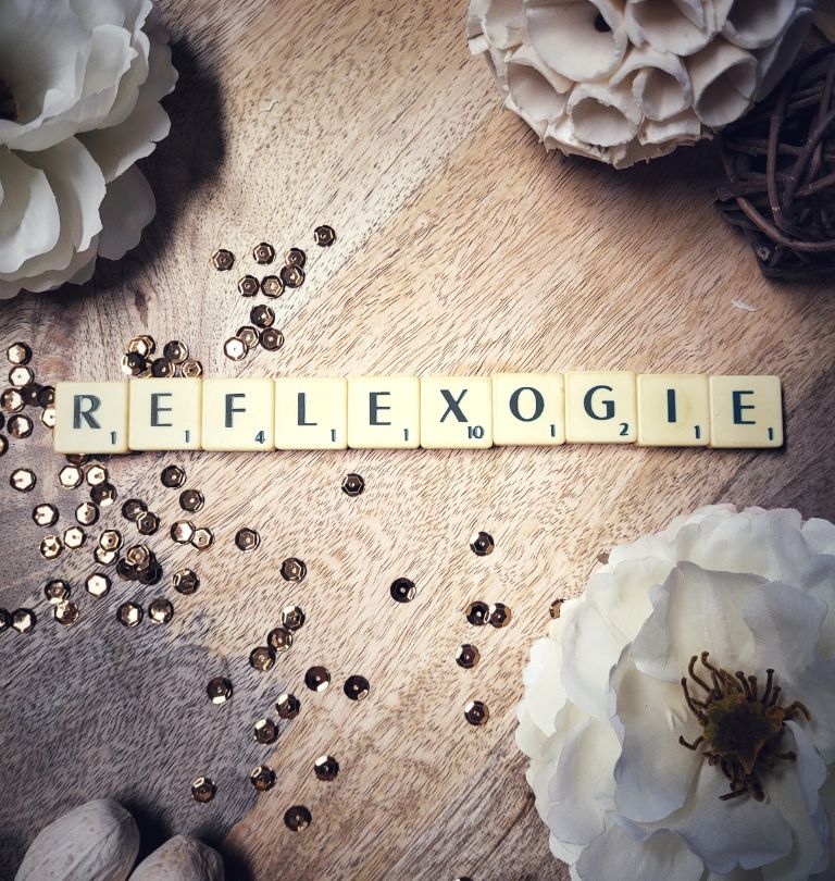 Photo mot scrabble réflexologie