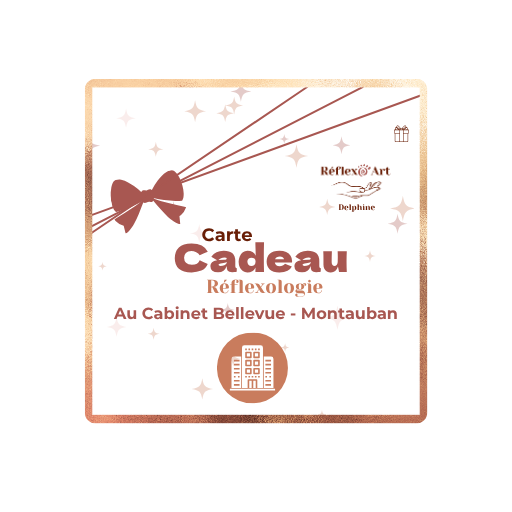 Illustration d'une carte cadeau de réflexologie au cabinet Bellevue Montauban