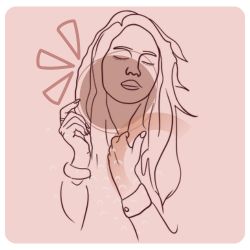Illustration d'un portrait de femme