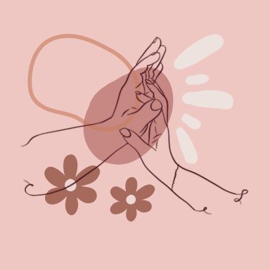 Illustrations de deux mains enlacées